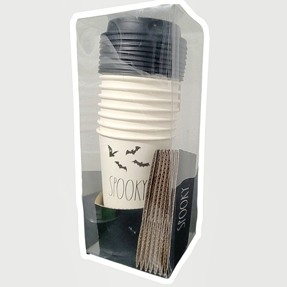Rae Dunn Spooky Disposable Coffee Cups (Set of 8)
